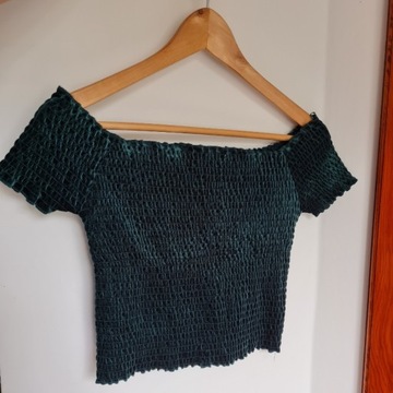 Szmaragdowy crop top