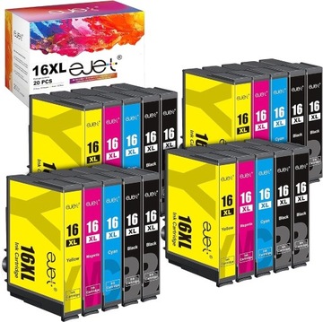 Tusz ejet 16XL do Epson 20szt 603XL WF2810 WF2820