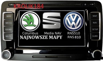 MAPA VW,SKODA,SEAT RNS-510/810 V17 2020+SPOLSZCZ