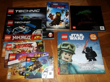 LEGO instrukcje TECHNIC NINJAGO dvd book STAR WARS