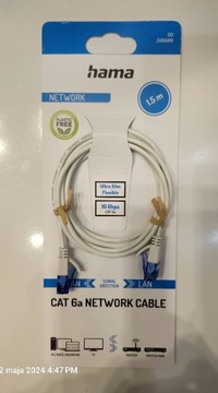 Hama Kabel sieciowy CAT6a U/UTP 10 Gbit/s Flexi 