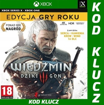 Wiedźmin 3 Dziki Gon Edycja Gry Roku KLUCZ XBOX