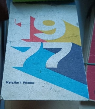 1977 kartka z kalendarza ROK 1977 77 lata