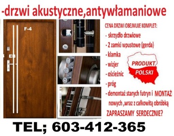 Drzwi zewnętrzne wejściowe drewniane i metalowe