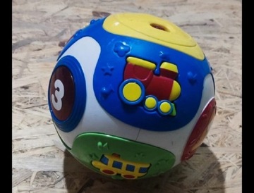 Wirująca piłka dla niemowlaków interaktywna pojazdy