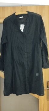 koszula plażowa na kostium czarna mgiełka r. L baw