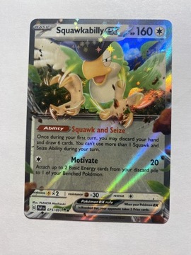 Pokemon TCG Paldean Fates Squawkabilly 075/091