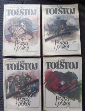  Wojna i pokój, Lew Tołstoj,  4 tomy