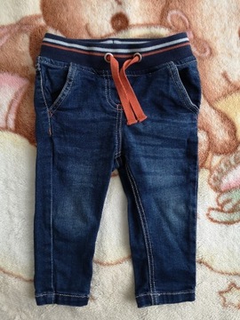 Spodnie jeansowe jeansy na gumie w paski Alana 74