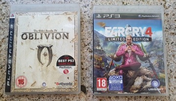2 gry Far cry 4 oraz Oblivion PS3 