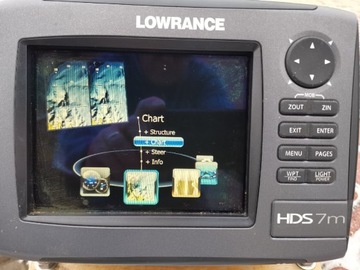 Echosonda GPS boczny sonar Lowrance HDS-7m LSS-1