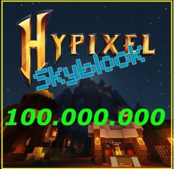 Minecraft Hypixel Skyblock 100M Coins GOLD