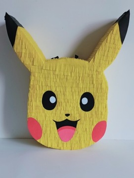 Piniata Pikachu pokemon urodziny kijek gratisy