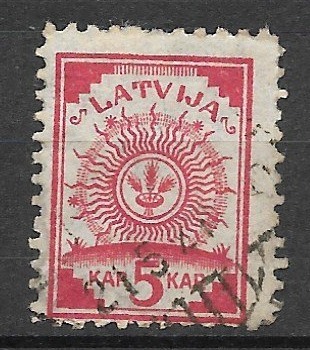 Łotwa, Mi: LV 2III, 1918 rok