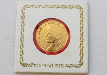 Medal Jan Paweł II  1-sza Pielgrzymka  2-10 VI 1979 w etui