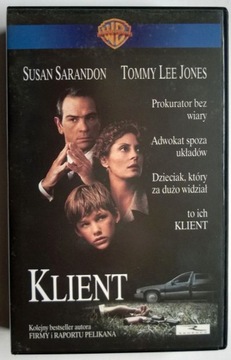 Kaseta wideo VHS Klient The Client Sarandon Jones