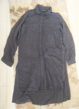 Koszula-sukienka Zara oversize asymetryczna M/L  