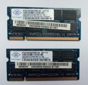 Pamięć RAM Nanya 4GB DDR2 SO-DIMM