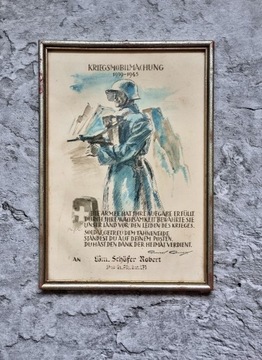 Plakat uznaniowy Mobilizacja wojenna 1939-1945
