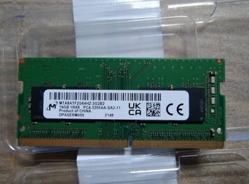 Pamięć RAM 16GB MICRON PC4-3200MHZ SODIMM