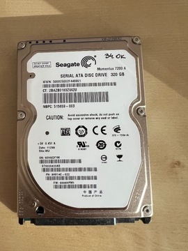 SEAGATE 320GB HDD 2,5 ST9320423AS NR 34