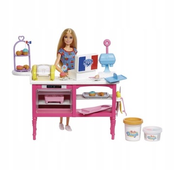 Barbie Ciastkarnia zestaw lalka + akcesoria HJY19