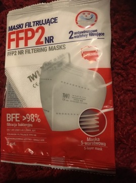 2-pak maski filtrujące FFP2