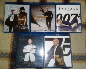 007 James Bond - Daniel Craig - zestaw 5 filmów
