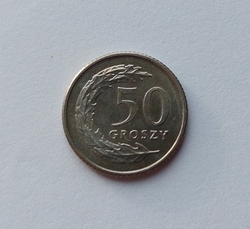 50 groszy 1991 r. Mennicza