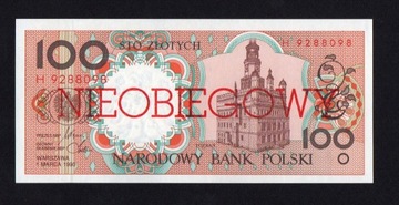 100 złotych 1990 H nieobiegowy