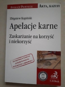 Apelacje karne. Zbigniew Kapiński