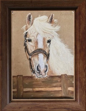 Ręcznie malowany obraz "Koń"
