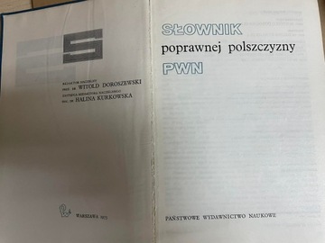 SŁOWNIK POPRAWNEJ POLSZCZYZNY PWN 