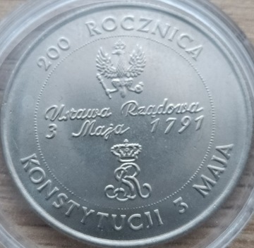 10 000zł.1991r.  200 rocz. Konstytucji 3 Maja MN 