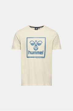 Nowa Koszulka Hummel  T-Shirt  Bezowy   roz  M