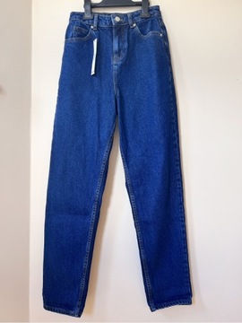 Nowe niebieskie mom jeans Asos Design 24/32