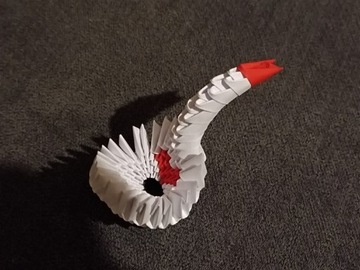 Mini Łabędź Serca Origami Modułowe 3D