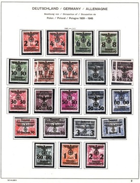GG, Fi 14-34, 21 znaczków czystych* z klejem