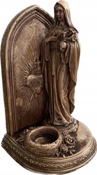 Stara figurka SERCE JEZUSA 23cm Dwustronna
