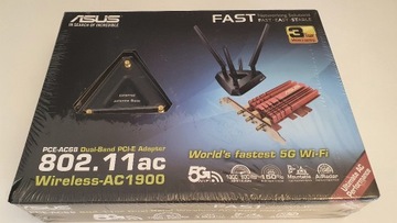 KARTA SIECIOWA Wi-Fi ASUS PCE-AC68 DUAL-BAND PCI-E