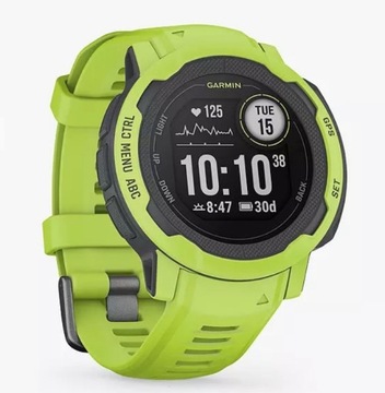 Garmin Instinct 2 Lime - Rugged GPS smartwatch 
