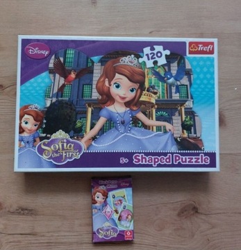 Puzzle 120 5+ Sofia the First Shaped Puzzle karty 