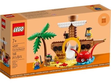 LEGO Classic 40589 Plac zabaw ze statkiem pirackim