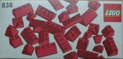 LEGO 838 Red Roof Bricks Parts Pack (1980)