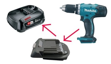 Adapter narzędzi Makita na baterie Bosch ALL18V