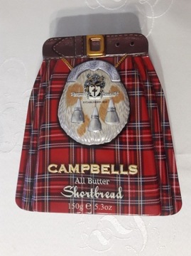 Puszka metalowa, kilt Campbells kolekcjonerska 