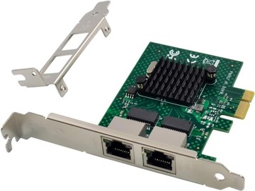 Dwuportowa karta serwerowa PCIe Gigabit 