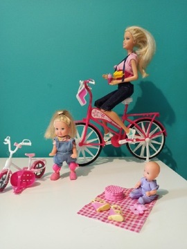Barbie zestaw rowerowy/ piknik rower