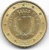 MALTA 10 CENT 2008 ROK.