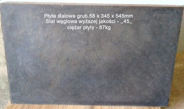 Płyta stal.-grub.58x345x545-gat,,45"-87kg